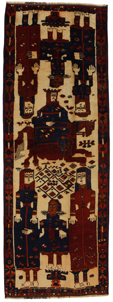 Bakhtiari - Qashqai Covor Persan 356x127