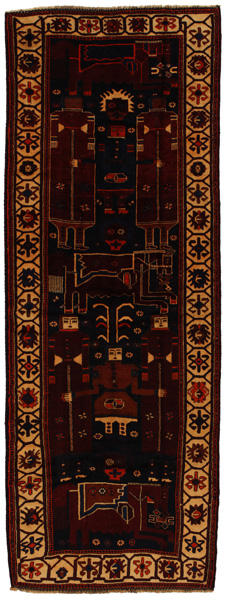 Bakhtiari - Qashqai Covor Persan 424x156