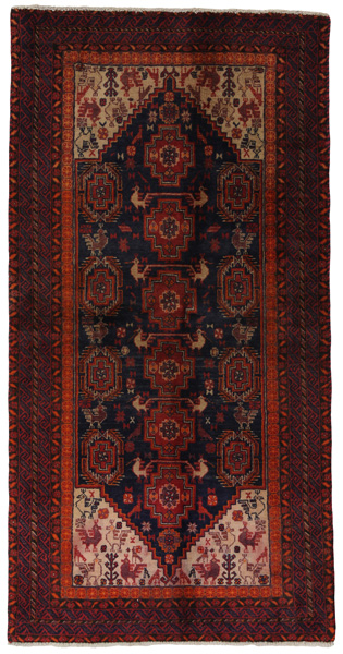 Baluch - Turkaman Covor Persan 155x80
