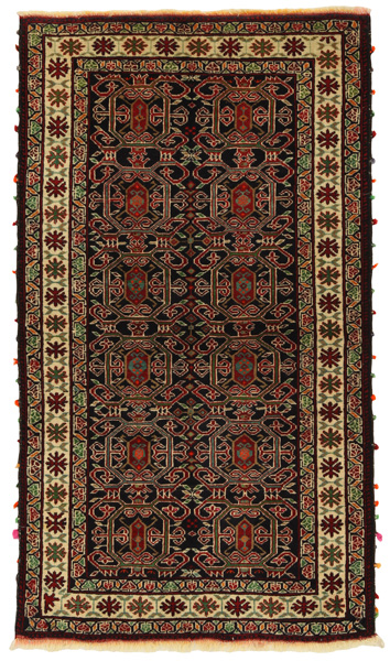 Baluch - Turkaman Covor Persan 130x73