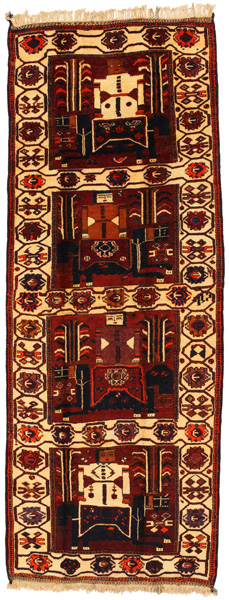 Bakhtiari - Qashqai Covor Persan 412x154